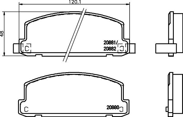 Mintex MDB1397 - Set placute frana,frana disc - allinparts.ro