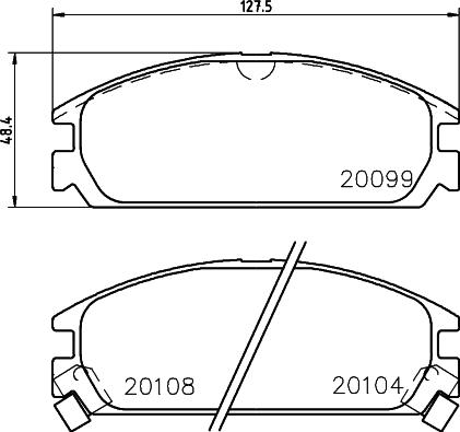 Mintex MDB1344 - Set placute frana,frana disc - allinparts.ro