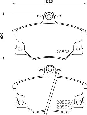 Mintex MDB1240 - Set placute frana,frana disc allinparts.ro