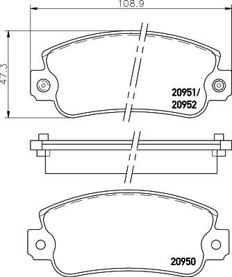 Mintex MDB1218 - Set placute frana,frana disc allinparts.ro