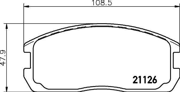 Mintex MDB1282 - Set placute frana,frana disc allinparts.ro