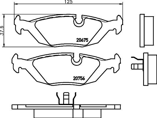 Mintex MDB1239 - Set placute frana,frana disc allinparts.ro