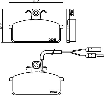 Mintex MDB1276 - Set placute frana,frana disc - allinparts.ro
