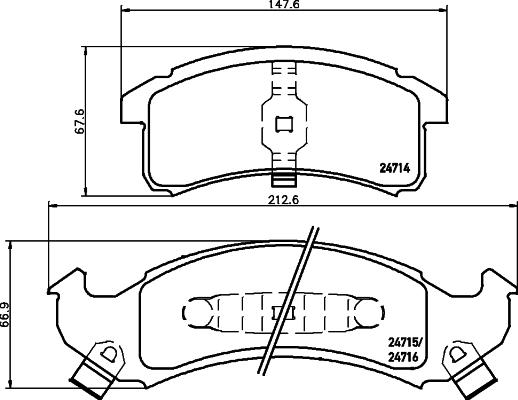 Mintex MDB1792 - Set placute frana,frana disc allinparts.ro