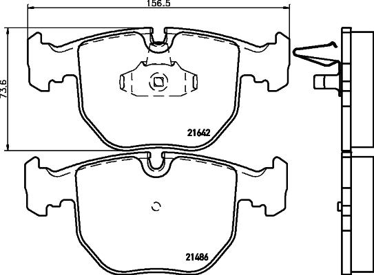 Mintex MDB1745 - Set placute frana,frana disc - allinparts.ro