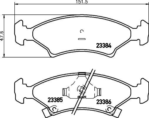 Mintex MDB1754 - Set placute frana,frana disc - allinparts.ro