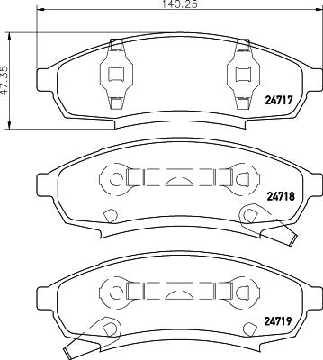 Mintex MDB1764 - Set placute frana,frana disc - allinparts.ro