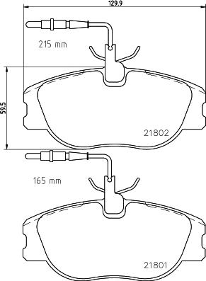 Mintex MDK0174 - Set frana, frana disc allinparts.ro