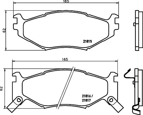 Mintex MDB1718 - Set placute frana,frana disc allinparts.ro