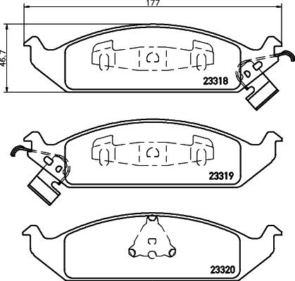 Mintex MDB1784 - Set placute frana,frana disc allinparts.ro