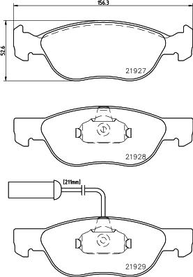 Mintex MDB1734 - Set placute frana,frana disc - allinparts.ro