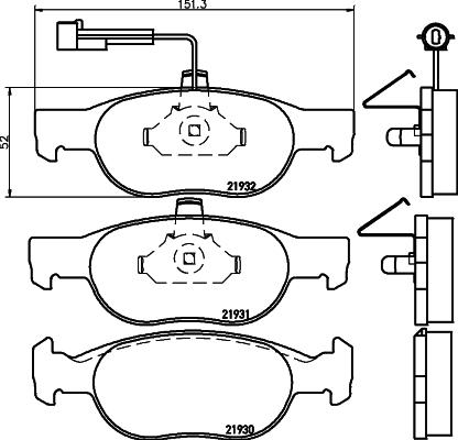 Mintex MDK0170 - Set frana, frana disc allinparts.ro