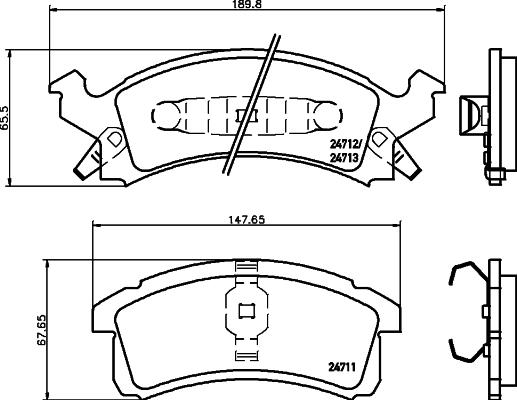 Mintex MDB1772 - Set placute frana,frana disc allinparts.ro