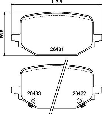 Mintex MDB84306 - Set placute frana,frana disc allinparts.ro