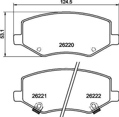 Mintex MDB84260 - Set placute frana,frana disc allinparts.ro