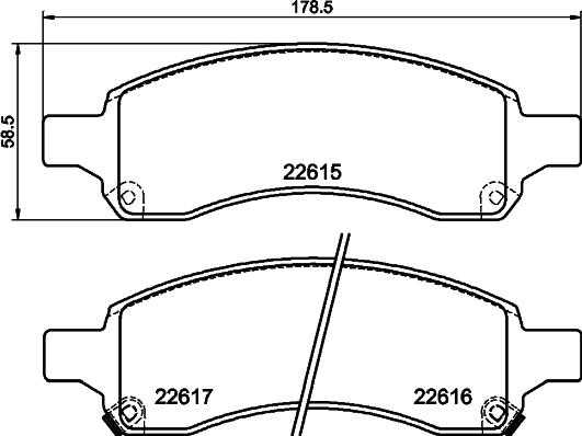 Mintex MDB84212 - Set placute frana,frana disc allinparts.ro