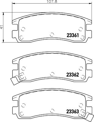 Mintex MDB81825 - Set placute frana,frana disc allinparts.ro