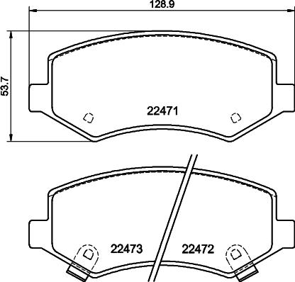 Mintex MDB83945 - Set placute frana,frana disc allinparts.ro