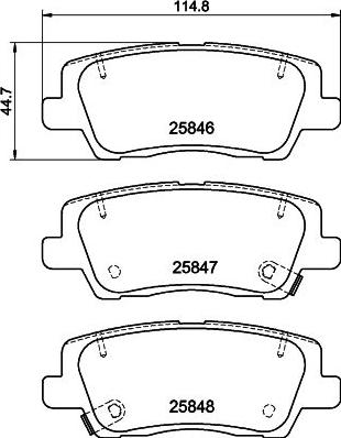 Mintex MDB83691 - Set placute frana,frana disc allinparts.ro