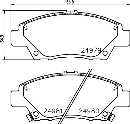Mintex MDB83063 - Set placute frana,frana disc - allinparts.ro