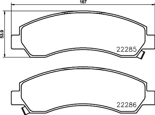Mintex MDB83884 - Set placute frana,frana disc allinparts.ro