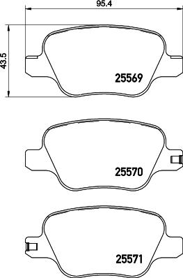 Mintex MDB83880 - Set placute frana,frana disc - allinparts.ro