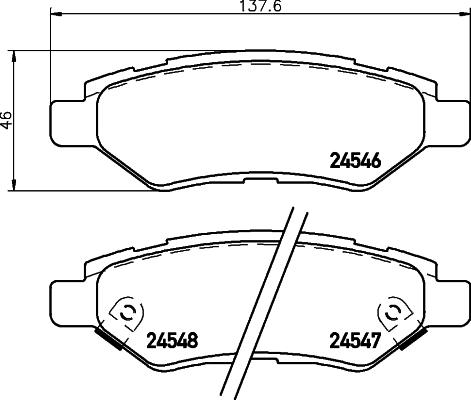 Mintex MDB82898 - Set placute frana,frana disc allinparts.ro