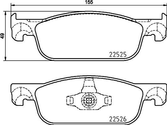 Mintex MDB3930 - Set placute frana,frana disc - allinparts.ro
