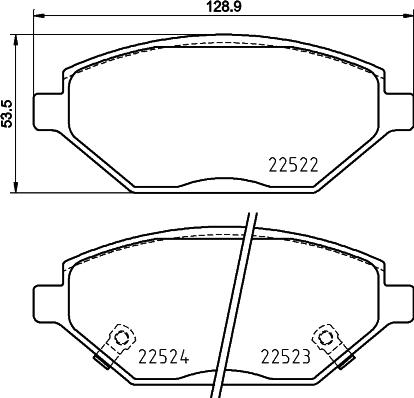 Mintex MDB3937 - Set placute frana,frana disc - allinparts.ro