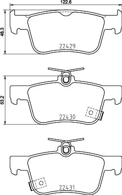 Mintex MDB3923 - Set placute frana,frana disc allinparts.ro