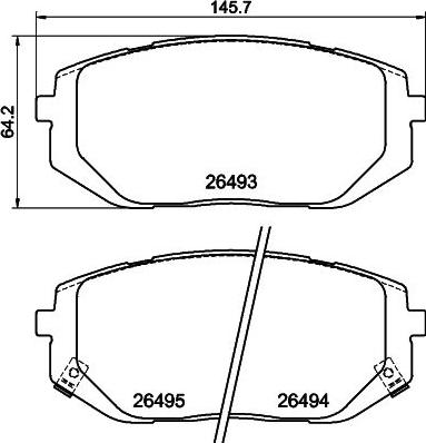 Mintex MDB3493 - Set placute frana,frana disc allinparts.ro