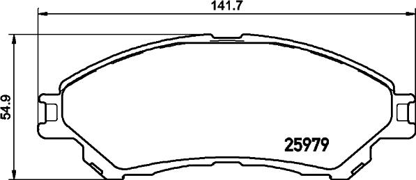 Mintex MDB3427 - Set placute frana,frana disc allinparts.ro