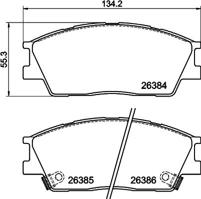 Mintex MDB3472 - Set placute frana,frana disc allinparts.ro