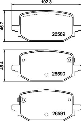 Mintex MDB3552 - Set placute frana,frana disc - allinparts.ro