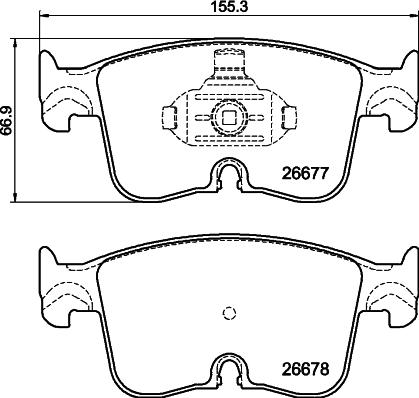 Mintex MDB3530 - Set placute frana,frana disc allinparts.ro