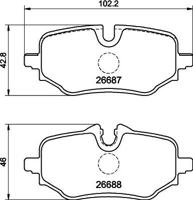 Mintex MDB3529 - Set placute frana,frana disc allinparts.ro