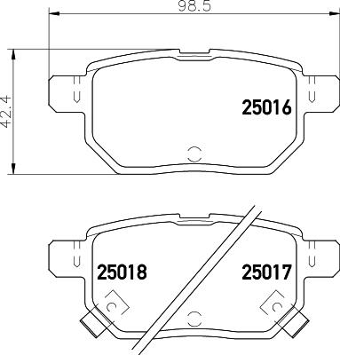 Mintex MDB3062 - Set placute frana,frana disc allinparts.ro