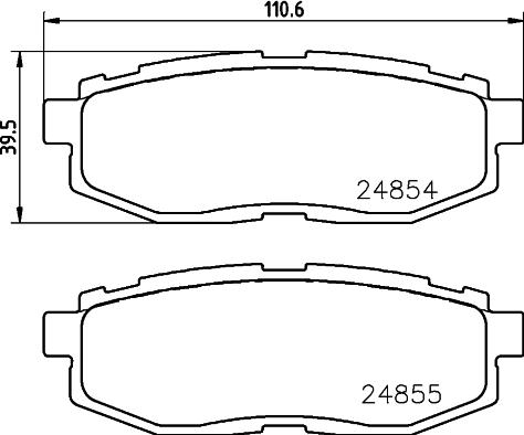 Mintex MDB3006 - Set placute frana,frana disc - allinparts.ro