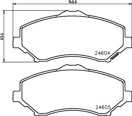 Mintex MDB3000 - Set placute frana,frana disc - allinparts.ro