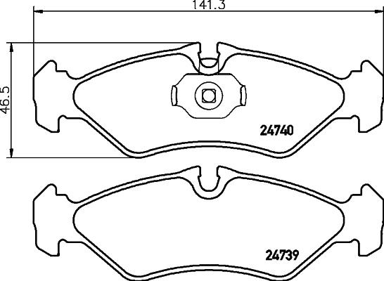 Mintex MDB3016 - Set placute frana,frana disc allinparts.ro