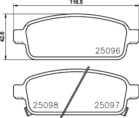 Mintex MDB3182 - Set placute frana,frana disc allinparts.ro