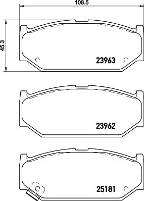 Mintex MDB3149 - Set placute frana,frana disc allinparts.ro