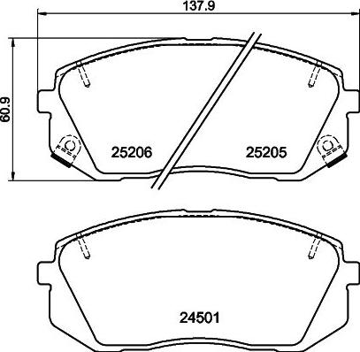 Mintex MDB3166 - Set placute frana,frana disc allinparts.ro