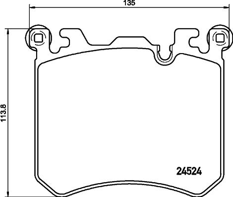 Mintex MDB3128 - Set placute frana,frana disc - allinparts.ro