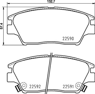 Mintex MDB3819 - Set placute frana,frana disc - allinparts.ro