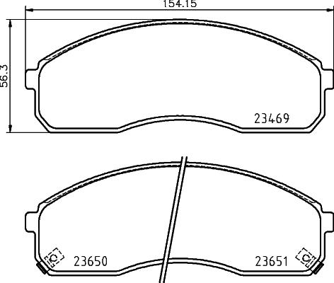 Mintex MDB3812 - Set placute frana,frana disc allinparts.ro