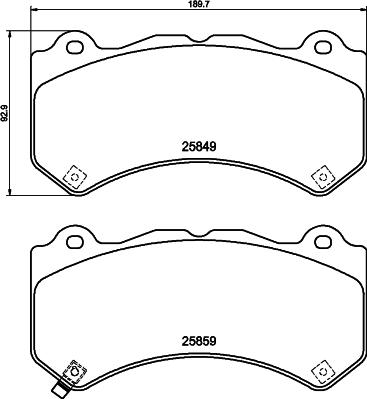 Mintex MDB3390 - Set placute frana,frana disc - allinparts.ro