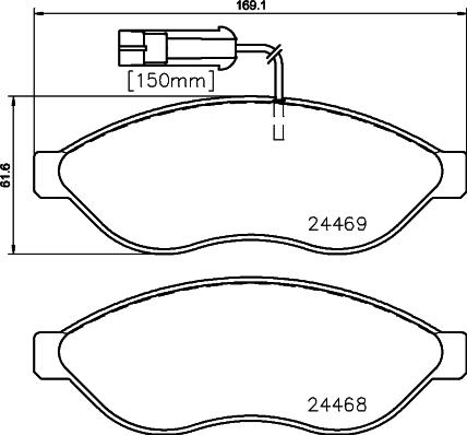 Mintex MVK0043 - Set frana, frana disc - allinparts.ro