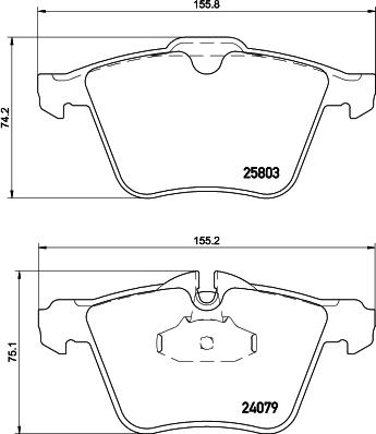 Mintex MDB3366 - Set placute frana,frana disc allinparts.ro