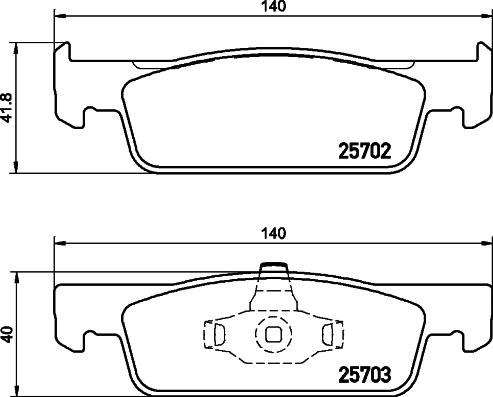 Mintex MDB3360 - Set placute frana,frana disc - allinparts.ro